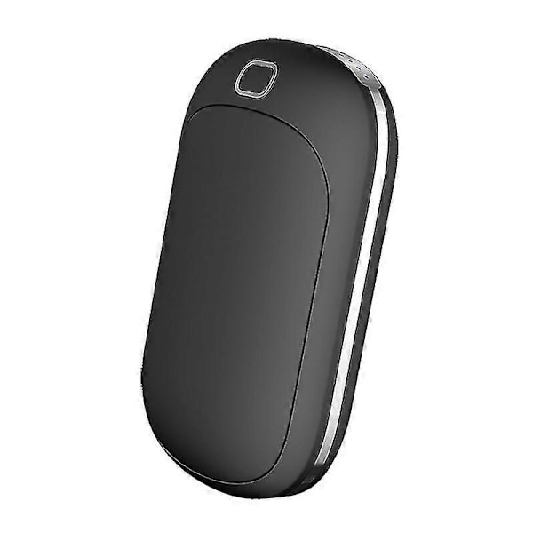 2-i-1 Mini Bærbar Håndvarmer Mobil Powerbank Varmer 1 stk Svart Shizhi Boutique