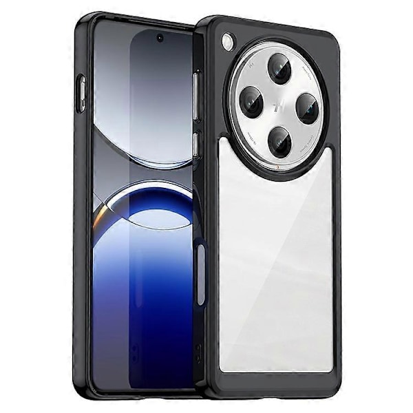 Kompatibelt Skal för Oppo Find X8 5G / Find X8 Pro 5G TPU + Akryl Skyddande Transparent Mobilskal Black