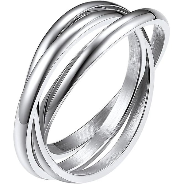Dame Smykker Ring Triple Roll Ring