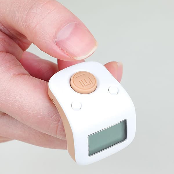 Mini Handräknare Tålig Fingerring Lättviktig Böne-räknare Klicker