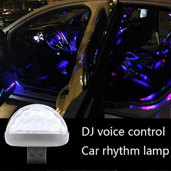 Bil Auto Interiör Mini USB Nattlampa DJ Scen LED Belysning Atmosfär