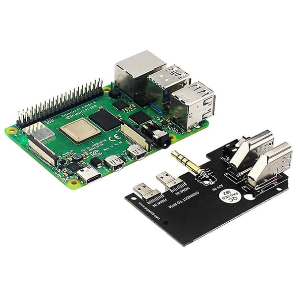 1 stk. Aluminium kabinet med sikker strømknap og køleventilator til Raspberry Pi 4B