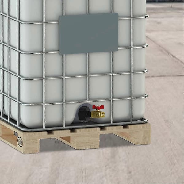 Tankadapter S60x6 Ventil Kran Messingkran Slangekobling Ton montering Regnvannsoppsamler montering Utløpsmontering