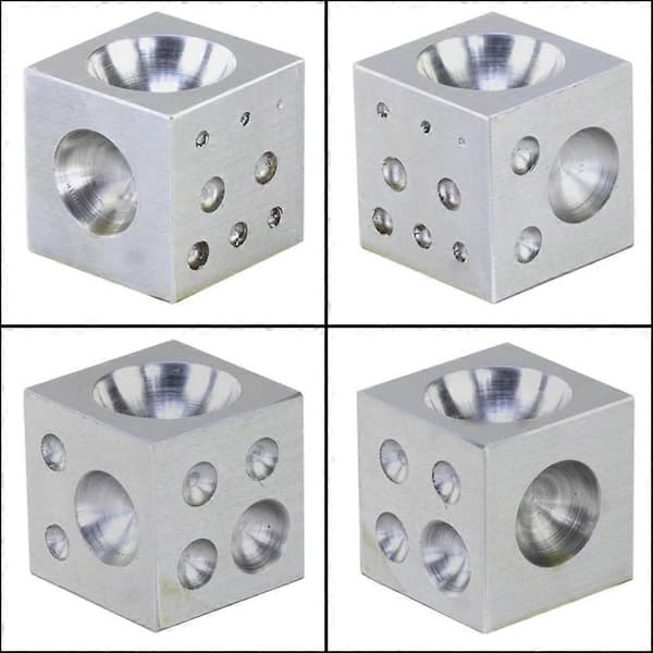 Stål Dapping Doming Blok Smykkefremstilling Stål Dapping Terning Doming Punch