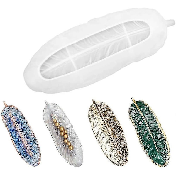 Gjutform i silikon för harts, epoxihartsformar, fjäderform, gjutform i silikon för harts, epoxihartsformar, silikonform för heminredning