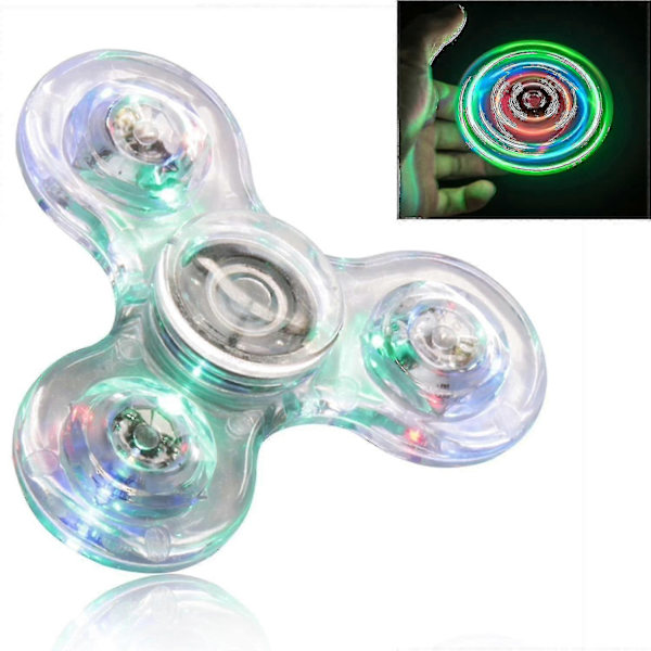 Lätt Fidget Spinner, Lätt Fidget Finger Leksak Hand Spinner - Stressreducerande och Ångestlindrande Hand Spinner för Barn-ZZY