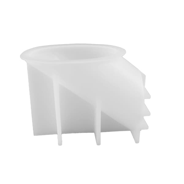 Bogstøtteforme til Resin 3D Affasede Cylinderform Silikoneforme Boligindretning-fg