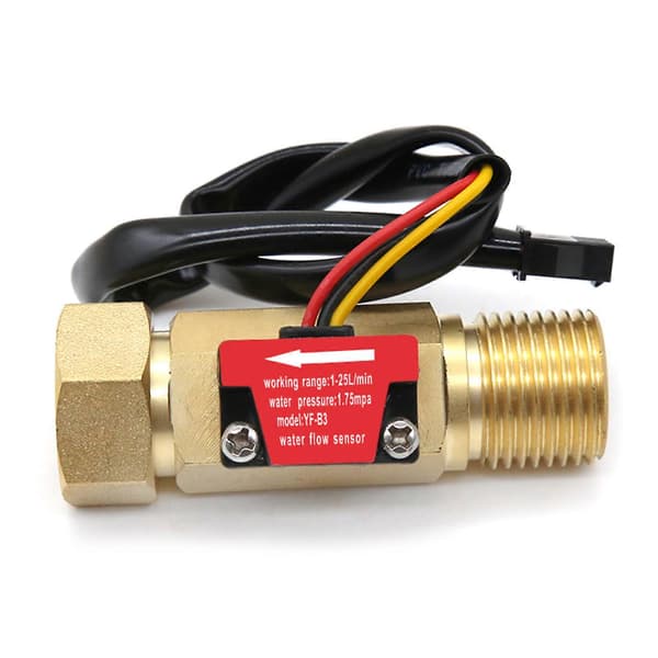DC5-18V Flowafbryder Messing Solenoid til Ventil Indre/Ydre Diameter 15/20.7mm