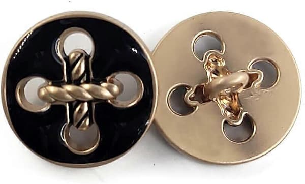 20 st Koppar Knut Emalj Sy Knapp Skaft - 18mm, 23/32\"