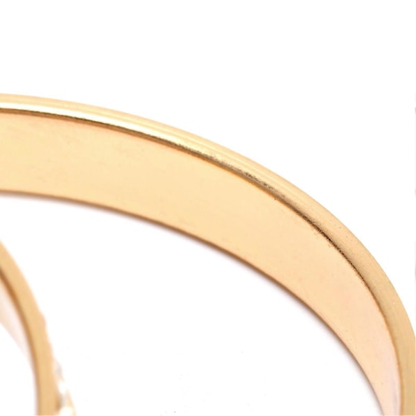 Trendiga Kristallörhängen Metalllegering Mode Gradient Loop Örhängen Hängande för Kvinnor12372