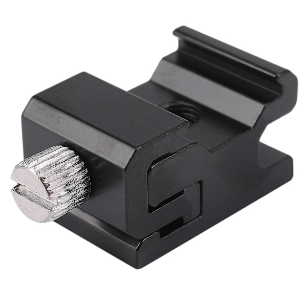 5 stk Kamera Metall Cold Shoe Hot Shoe Blitsbrakett Festeadapter Med 1/4 Tripod Skrue for Lysstativ Tripod