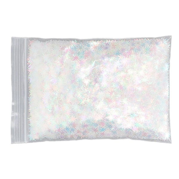 Nagelglitter Paljetter Hemmasalong DIY Färgglada Glänsande Nagelkonst Palliette Flakes Dekorationer 50g
