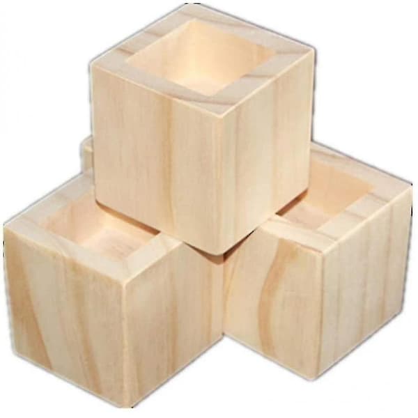 Sängförhöjare, Soffbensstolsängmöbelben, Stark träbas, 4-pack BRE