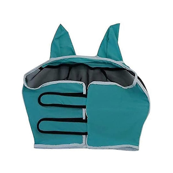 Hästflugmask Andningsbar Anti-UV Öron-, Näs- och Nos-skydd För Ridning Mygga, Insektsavvisande Mask(blå, 1st) yu