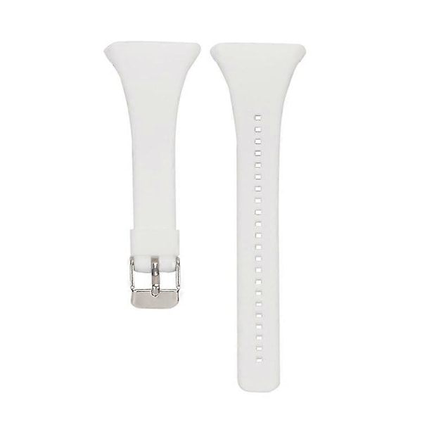 Mjukt silikonarmbandsur Ersättningsarmband Kompatibelt med Polar FT4 / FT7 White