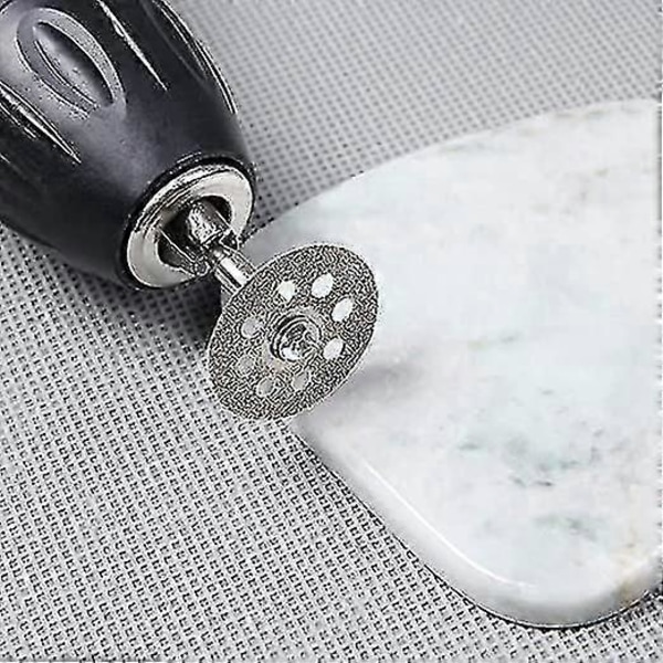 20 stk. 22 mm diamantskæreskive, 4 stk. dorn, værktøj, mini diamantskæreskiver med dorn