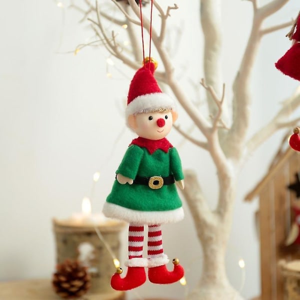 Uudenvuoden joulun tontunukke lapsille lahja joulupuiden koristelu Pehmo enkeliriipus joulukoristeet 2023 Navidad kodin sisustus YW014