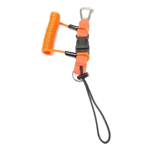 Dykarsnodd Anti-förlorad Spiral Fjäderspole Snodd, orange