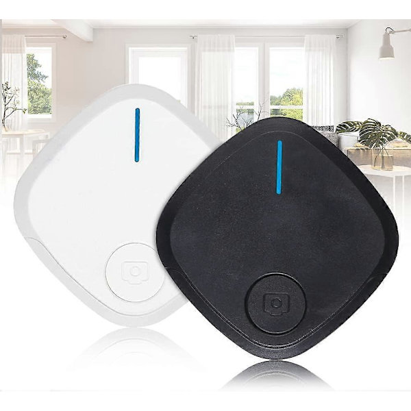 Set 2x anti-förlustenhet, Bluetooth, iOS/Android, 37mm, Vit/Svart