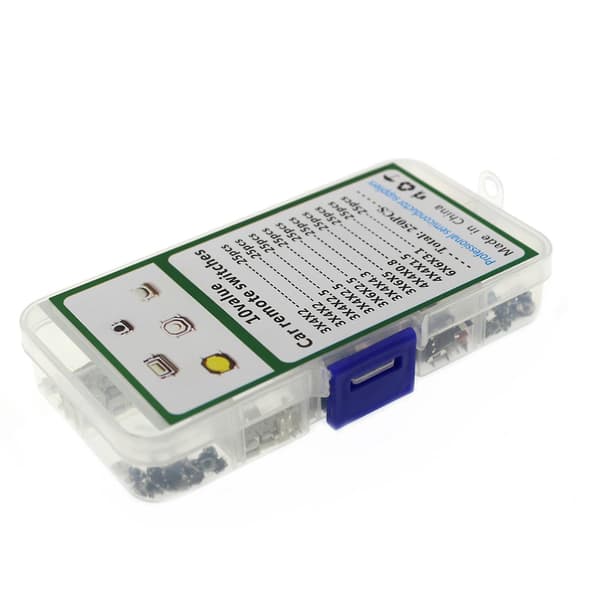 250 st Micro Switch Bil Fjärrkontroll Knapp Taktil Tryckknapp Brytare Set