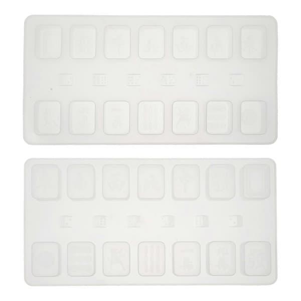 DIY Form Silikone Krystal Underholdningsform Mahjong Form Håndværksfremstilling 2 stk