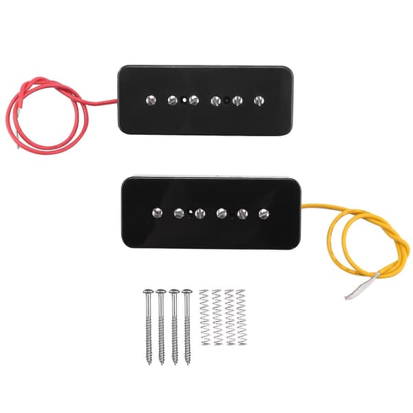 Halsstall Soap Bar P90 Pickup Alnico 5 Elgitarr Pickup Single Coil Gitarrdelar Svart