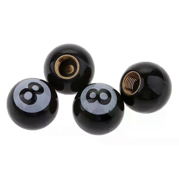 4 st 8 Ball Hjul Däcktryck Luftventilstammar För Bil-Lastbil