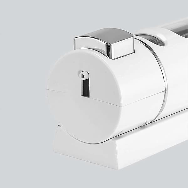 Väggmonterad manuell duschlotiondispenser för badrumskök (1 st, vit) cy