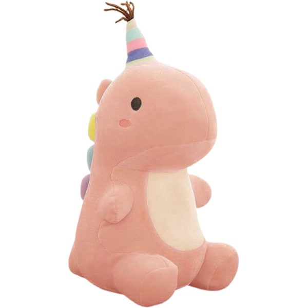Kosedyr, Søt Dinosaurleke, Myke Dino-kosedyr for Barn, Kosedukke Gaver til Gutter Jenter (Rosa, 23 cm)