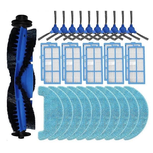 Til PVCR 3200 IQ Home Aqua Rullebørste Hepa Filter Moppeklude Klud Robot Støvsuger Tilbehør P