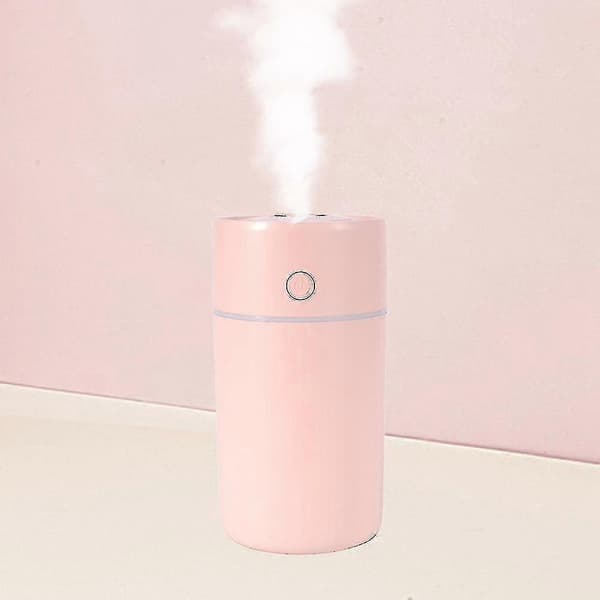 Fargerik luftfukter 250ml 2 tåkemoduser Kompatibel med bil, kontor, rom, soverom A