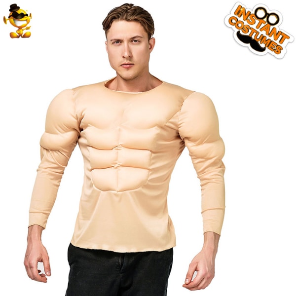 Halloween Cosplay Cross Border Fake Abs T-shirt