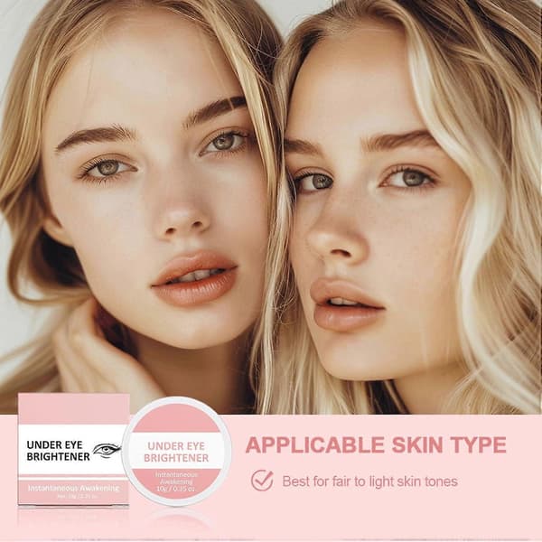 Under Eye Brightener, Eye Highlighter Concealer, Eye Concealer Coverage Dark Circles, Spot, Waterproof Long Lasting Colour Correcting Eye Brightener & Pri 1PCS