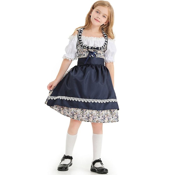 Dirndl Oktoberfest Tytöille Puku Alpit National Parade Vanhemman ja lapsen asu Cosplay Fancy Juhlamekko Carnival Halloween S