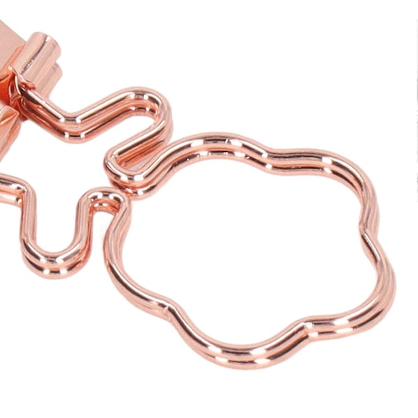 15 st Roséguldfärgade Gemensammanhållare Stark Klämkraft Metall Små Gemensammanhållare för Kontor Skola Näckros