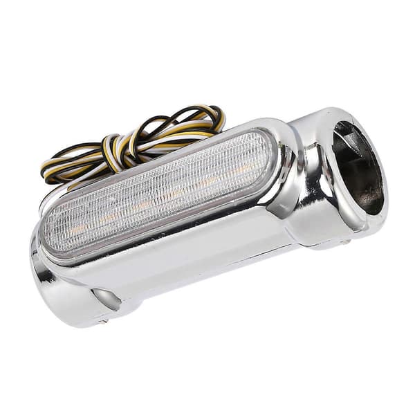 Motorcykel LED Highway Bar Switchback Kørelys/blinklys kompatibel med (sølv)