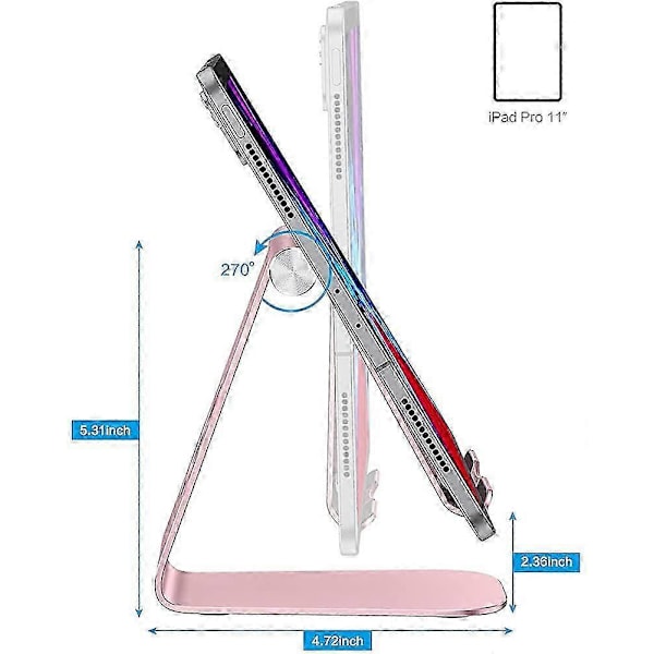 Tablet holder. Justerbar Dock Stand til iPad Mini 2021. iPad 10.2. iPad Pro