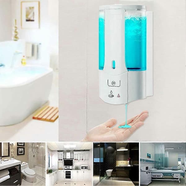 PIAO 450ML Automatisk desinfeksjonsmiddeldispenser Infrarød sensor såpedispenser Veggmontert