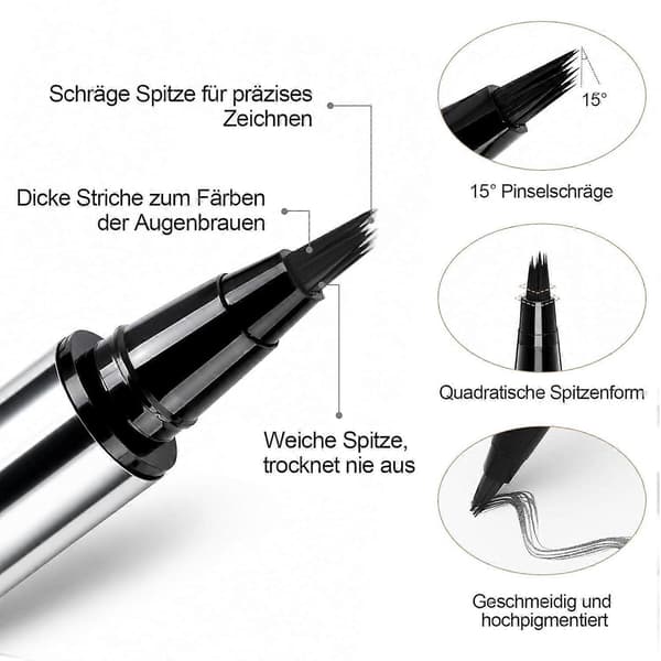 Langvarig Micro-Fork Brynspenn, Vanntett og Smussfri Brynstift for Naturlig Definerte Bryn coffee