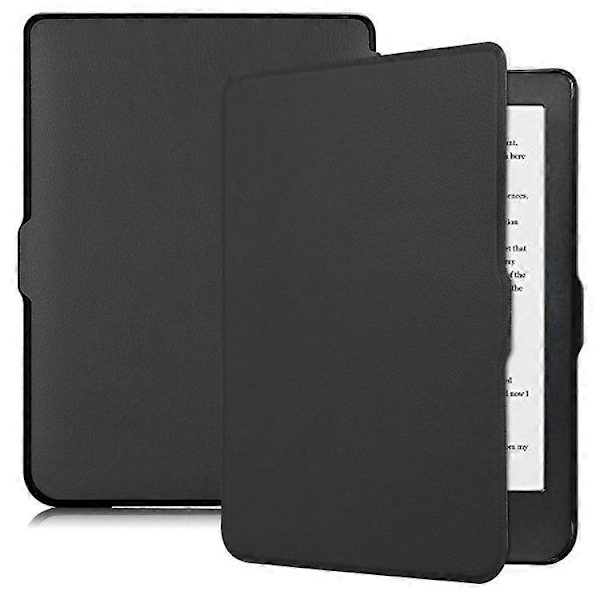 PU Läder Smart Magnetisk Flip Fodral Kompatibelt För Kobo Clara HD Black