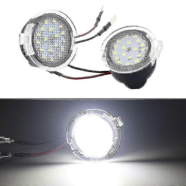 2 st 18 LED Under Mirror Puddle Light För Ford Mondeo S-max Edge Explorer F-150