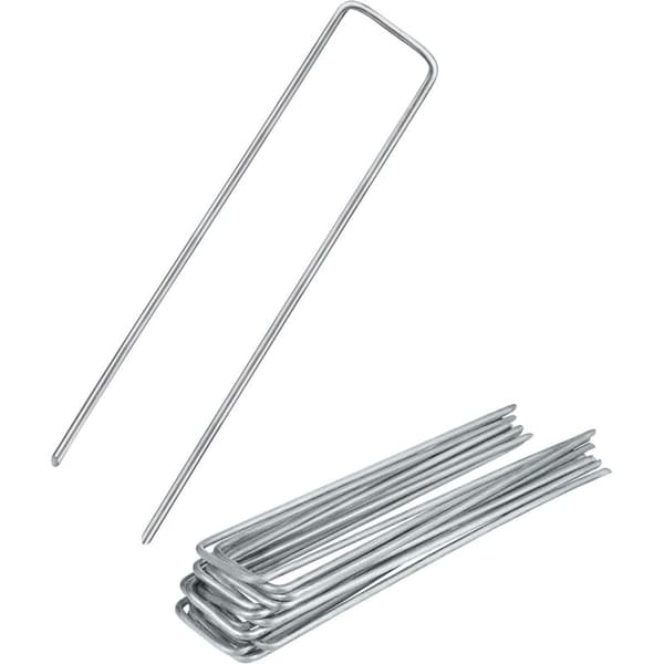 25 plugger, galvanisert stål, rustfri, 100 mm, jordfeste, hage