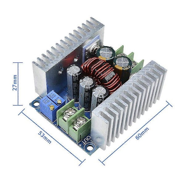 DC-DC Buck -muunnin 300W 20A Step Dowm -moduuli Säädettävä jännite 6–40 V - 1,2–36 V Virtalähde Jännitteenalennin