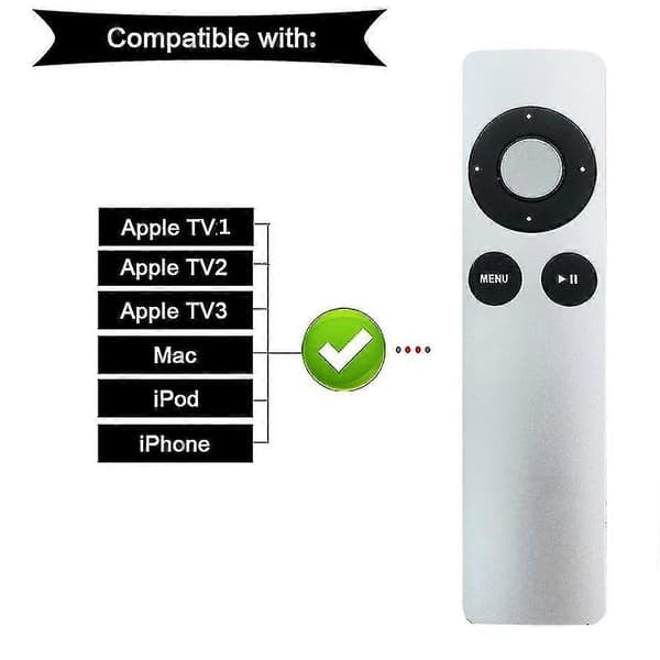 Ersättningsfjärrkontroll för Apple Tv 1/2/3 Generation Mac Ipod Iphone