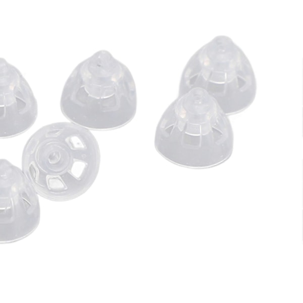 10 stk. Lydforsterker Åpne Kupler Enkelt Lag Vaskbare Gjenbrukbare Silikon Erstatnings Øreplugger Tupper Kupler L 10mm / 0.39in