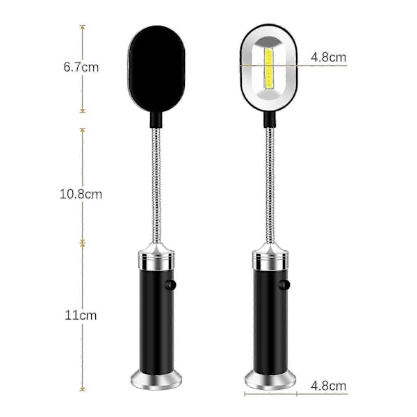 LED-grillivalo [2 kpl], magneettinen grillivalosarja, joustavat grillilamput, ulkogrillivalot, grillaustarvikkeet, musta XiXi