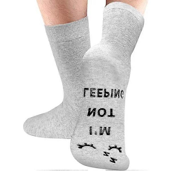 Jag sov inte, jag vilade bara ögonen Roliga strumpor Nyhet Herr Dam Pappa Pojkvän Födelsedagspresent