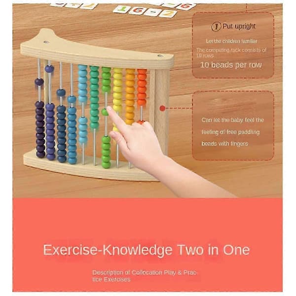 Matematikräknare, Additions- och Subtraktionssiffror, Träabacus