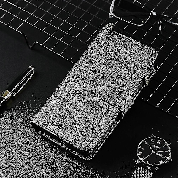 Kompatibel med Xiaomi Mi 11t/11t Pro Deksel Glidelås Magnetisk Lommebok Kortholder PU Lær Flip Case