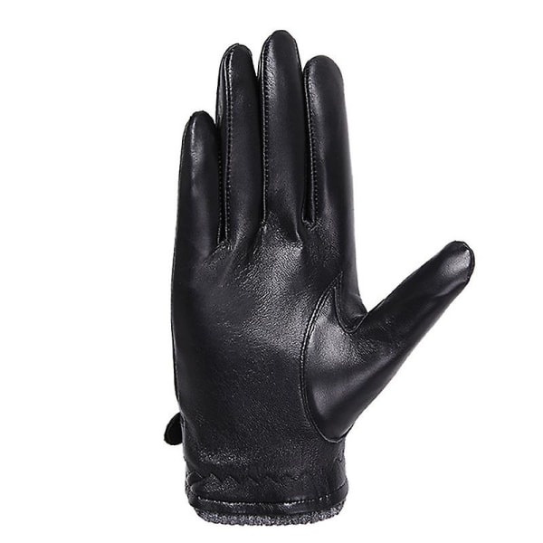 Evago Vintervarma plyschhandskar för män och kvinnor i äkta lammskinn Full Palm Touchscreen C FOR MEN XL